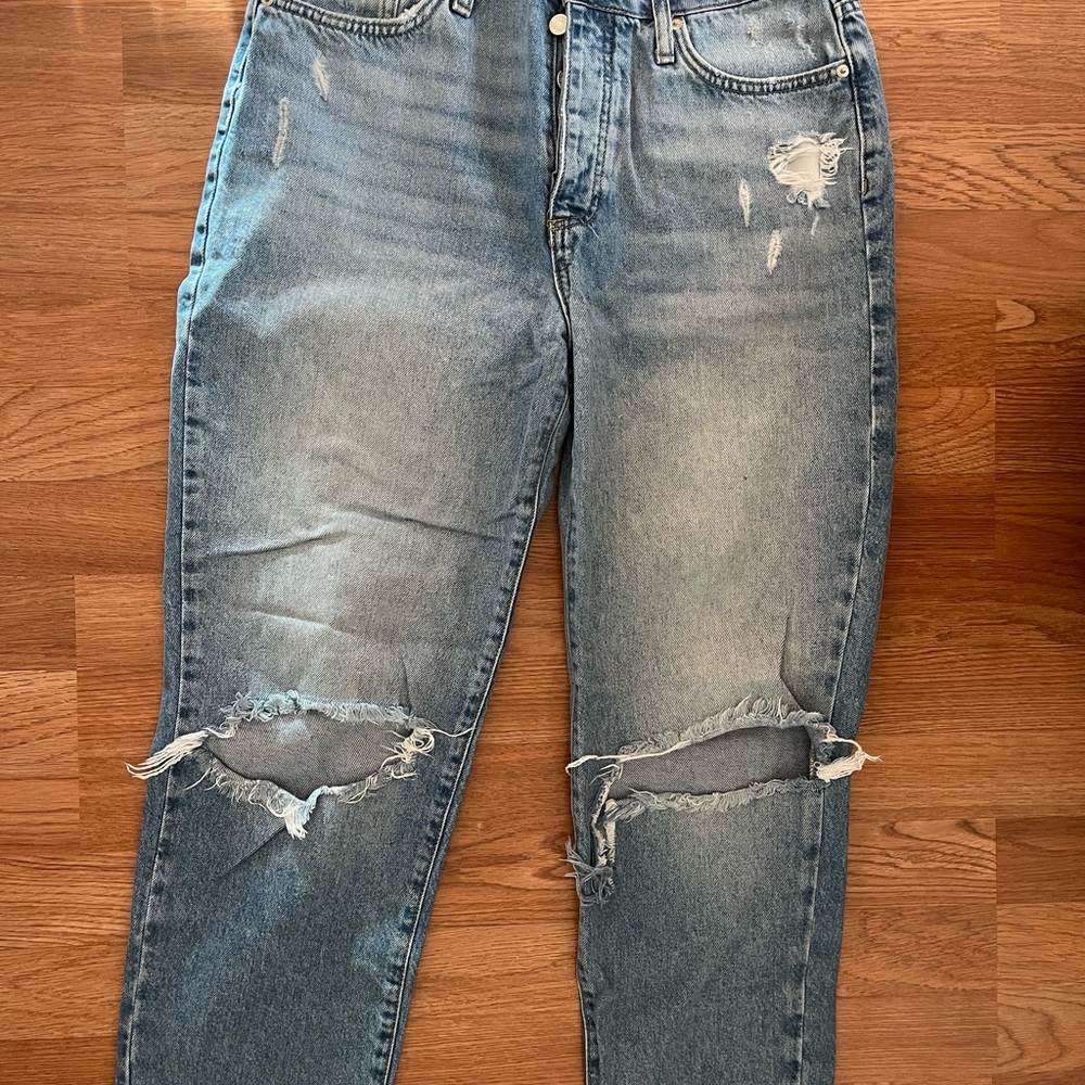 Distressed Blue Women's Jeans
